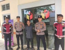 Cipta Kondisi, Polres Ciamis Patroli Dialogis ke Kantor Bawaslu Jaga Kondusifitas