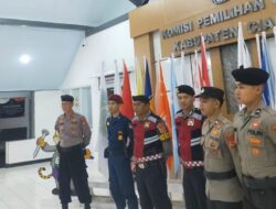 Cipta Kondisi, Polres Ciamis Patroli Dialogis ke Kantor Penyelenggara Pilkada Jaga Kondusifitas