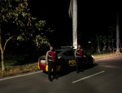 Antisipasi Tindak Kriminalitas dan Kejahatan Jalanan, Polres Ciamis Patroli di Kawasan TMP