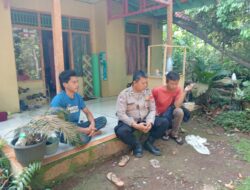 Perkuat Sinergitas, Polsek Sukadana Polres Ciamis Koorkom Pekat ke Warga di Salegok