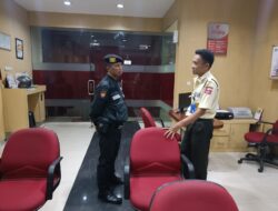 Sat Samapta Polres Ciamis Koordinasi Bersama Satpam Perbankan Antisipasi Bahaya Kamtibmas