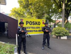 PENGAMANAN KANTOR KPU DAN BAWASLU PROV. JABAR OLEH PERSONEL POLDA JABAR SAAT PILKADA