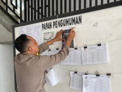 Komitmen Wujudkan Pilkada Harmonis, Polsek Pamarican Sampaikan Himbauan Kamtibmas Kapolres Ciamis