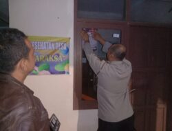 Polsek Cimaragas Pasang Himbauan Kamtibmas Kapolres Ciamis di Kantor Pelayanan Publik