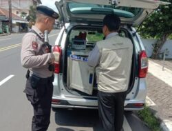 Antisipasi Tindak Kriminalitas, Satuan Samapta Polres Ciamis Beri Pengawalan TKK ke 4 Unit BRI Ciamis