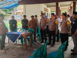 Cek Kesiapan PAM Pilkada Serentak 2024, Kapolres Ciamis Patroli ke TPS Warungjati