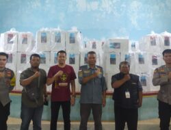 Ops Mantap Praja, Polsek Pamarican Polres Ciamis PAM di PPK Pamarican Pasca Pencoblosan