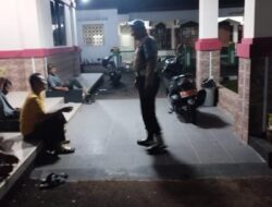 Pasca Pencoblosan, Personel Polsek Sukadana Polres Ciamis Patroli Kamtibmas di Malam Hari