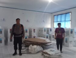 Ops Mantap Praja, Polsek Cimaragas PAM Gudang Logistik PPK Cidolog Pasca Pencoblosan