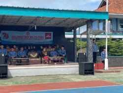 Polsek Ciamis Polres Ciamis Ikuti Upacara Peringatan Hari Korpri Tingkat Kecamatan Sadananya