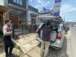 Antisipasi Tindak Kriminalitas, Satuan Samapta Polres Ciamis Beri Pengawalan TKK ke 10 Unit BRI Ciamis