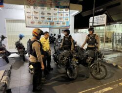 Humanis, Pasukan Patroli Roda 2 Samapta Polres Ciamis Beri Imbauan ke Obvit Perbankan