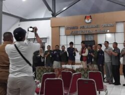Ops Mantap Praja, Polres Ciamis Bersiagadi Kantor KPU Kabupaten Ciamis Pasca Pencoblosan