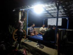 Antisipasi Gangguan Kamtibmas, Polsek Rancah Polres Ciamis Patroli Kamtibmas di Malam Hari