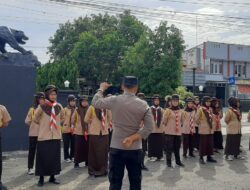 Polsek Banjarsari Polres Ciamis Binluh ke Anggota Saka Bhayangkara Kwartir Ranting Banjarsari