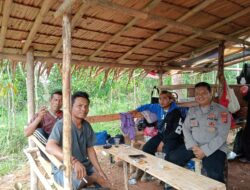 Jaga Persatuan dan Kesatuan Pasca Pencoblosan, Polsek Sukadana Cooling System ke Warga Ciparigi