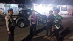 Pasca Pencoblosan, Personel Polsek Sukadana Polres Ciamis Patroli Kamtibmas di Malam Hari