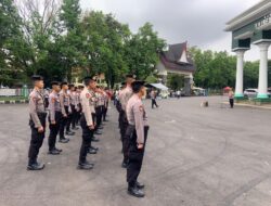 Polres Ciamis Apelkan Personel Cek Kesiapan Pengamanan Pleno Terbuka Tingkat Kabupaten