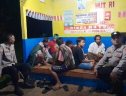 Antisipasi Gangguan Kamtibmas, Polsek Rancah Polres Ciamis Patroli Kamtibmas di Malam Hari