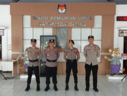 Polres Ciamis Bersiaga Amankan Kantor KPU Ciamis Pasca Repakpitulasi Tingkat Kabupaten