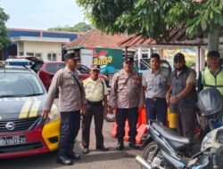 Cipkon Bahaya Kriminalitas, Polsek Kawali Polres Ciamis Sampaikan Binluh ke Satpam Pasar Galuh