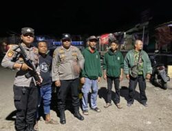 Jaga Harkamtibmas Polsek Banjarsari Polres Ciamis Patroli Biru di Masyarakat Pasca Pilkada