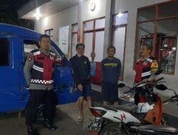 Berikan Rasa Nyaman Warga, Polsek Panumbangan Polres Ciamis Patroli di Malam Hari