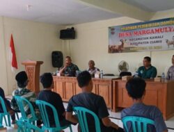 Polsek Kawali Polres Ciamis Monitoring Pelatihan Pembibitan Domba di Desa Margamulya
