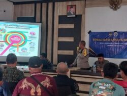 Polsek Cimaragas Polres Ciamis Sosialisasikan Bahaya Miras dan Narkoba di Desa Jelegong