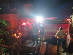 Polsek Ciamis Polres Ciamis Datangi TKP Kebakaran Rumah di Desa Sukajadi