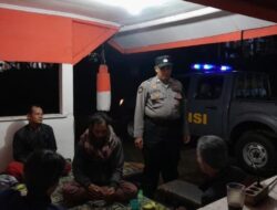 Antisipasi Gangguan Kamtibmas, Polsek Rancah Polres Ciamis Patroli Kamtibmas di Malam Hari
