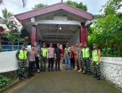 Berikan Rasa Aman, Polsek Cisaga Polres Ciamis Pam Ibadah Natal di Gereja Kristen Pasundan