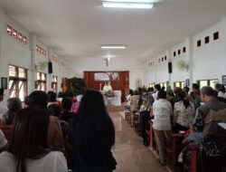 Berikan Rasa Aman, Polsek Panawangan Polres Ciamis Pam Ibadah Natal di Gereja Katolik Santo Simon
