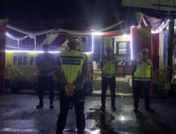 Cek Kesiapan Ops Lilin Lodaya 2024, Pos Pam Karangkamulyan Apelkan Personel Piket di Malam Hari