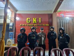 Pastikan Gereja Amam di Malam Natal, Satgas Preventif Patroli Ops Lilin Lodaya 2024 ke GKI