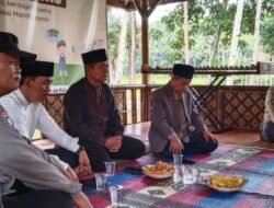 Polsek Kawali Datang Beri Himbauan Kamtibmas Saat Launching Saung Inggris di Desa Citereup