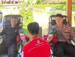 Polres Ciamis Ikuti Kegiatan Donor Darah di RSOP Ciamis, Semoga Bermanfaat