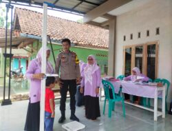 Perkuat Sinergitas, Polsek Cisaga Polres Ciamis Koorkom Bersama Kader Posyandu Tenjolaya