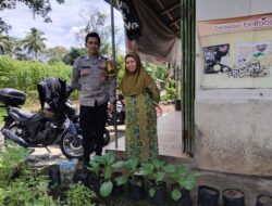 Dukung Asta Cita Presiden RI, Polsek Cikoneng Ajak Warga Gegempalan Buat Lahan Produktif