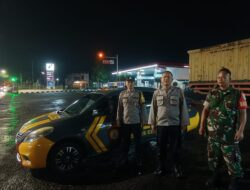 Jaga Harkamtibmas, Polsek Cihaurbeuti Patroli Gabungan Kewilayahan Saat Malam Hari