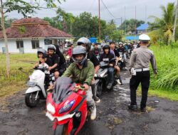 Polsek Ciamis Polres Ciamis Beri Pengamanan Turnamen Sepak Bola Tut Wuri Handayani Cup