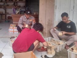 Cooling System, Polsek Rajadesa Polres Ciamis Koorkom Bersama Pengrajin di Desa Sukajaya
