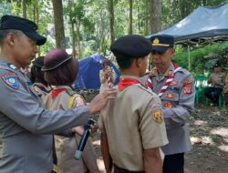 Kapolsek Banjarsari Buka Perkemahan Survival Bivak Saka Bhayangkara Kwartir Ranting Banjarsar