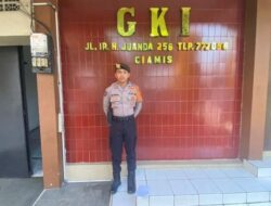 Pastikan Kenyamanan Beribadah, Polres Ciamis Polda Jabar Bersiaga di GKI Ciamis