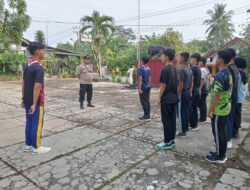 Polsek Sukadana Polres Ciamis Binluh ke Anggota Saka Bhayangkara Kwartir Ranting Sukadana