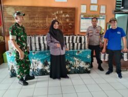 Polsek Cikoneng Polres Ciamis Awasi Pelaksanaan Progran MBG di SMP N 2 Cikoneng