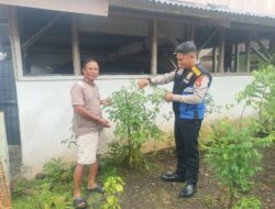 Dukung Asta Cita Presiden RI, Polsek Cikoneng Ajak Warga Margaluyu Buat Lahan Produktif