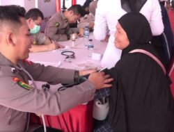 Polda Jabar Berikan Pelayanan Kesehatan Gratis Kepada Korban Bencana Alam di Bogor, Pasca Bencana